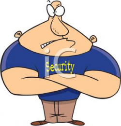 A Buff Security Guard Clipart Picture