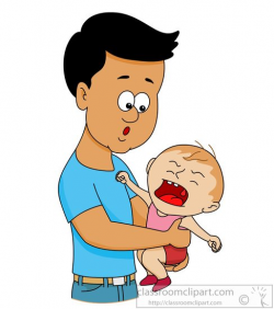 Family Clipart- child-crying-in-fathers-arm-clipart-6169 - Classroom ...