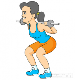 Weightlifting Clipart Clipart- physical-fitness-woman-weight-lifting ...