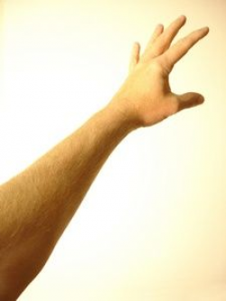 A Caucasian Hand Reaching Out Clipart Photo