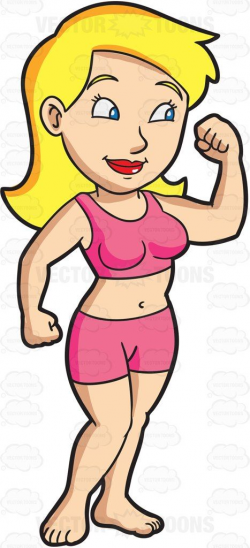 A Woman Flexing Her Arm Muscles | Arm muscles, Muscles and Workout