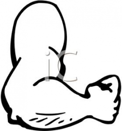 Royalty Free Clipart Image: A Muscular Arm