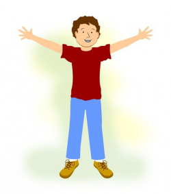 Happy Boy with Outstretched Arms - Free Art Images for Christians ...