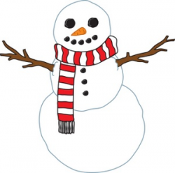 Free Snowman Clipart Image - Christmas Snowman with Carrot Nose ...