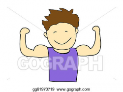 Stock Illustration - Strong and healthy. Clipart gg61970719 - GoGraph