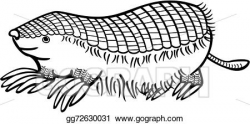 Vector Art - Pink fairy armadillo. Clipart Drawing gg72630031 - GoGraph