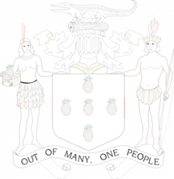 Jamaican Coat Of Arms Outline Clip Art at Clker.com - vector clip ...