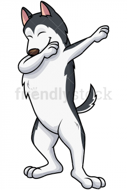 Dabbing Husky Dog | Keegan in 2019 | Cartoon dog, Animal ...