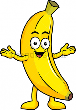 Happy Banana Mascot | Clip Arts | Clip art, Banana, Monkey ...