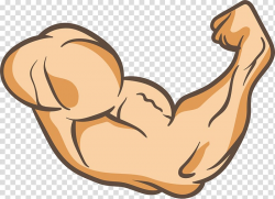 Flexing arm muscles sticker, Arms Thumb Muscle , A powerful ...