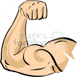 Royalty-Free Arm flexing bicep muscle 167849 vector clip art image ...