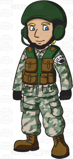 A Us Army Tank Operator | Army, Cartoon and Clip art