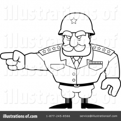 Army General Clipart #1259794 - Illustration by Cory Thoman