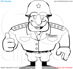 Army man clipart black and white