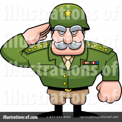 Army General Clipart #1259803 - Illustration by Cory Thoman