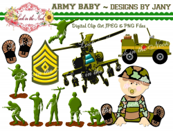 Digital Graphic ARMY Baby Designs JPEG & PNG Files Jeep