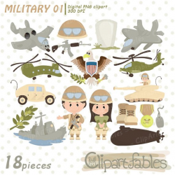 Memorial day, Military digital clipart, Little army clipart ...