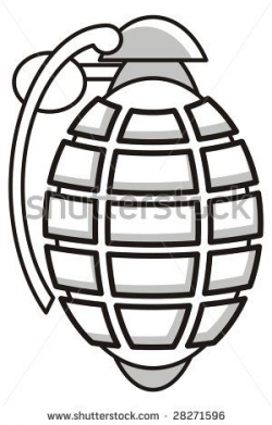 How to Draw a Grenade | cartoon art illustration of a grenade ...