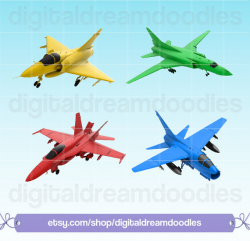 Jet Clipart, Fighter Jet Clip Art, Air Force Graphic, Jet Plane ...