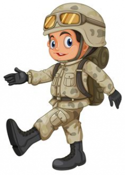 Boy In Army Uniform Clip Art - Boy In Army Uniform Image | painting ...