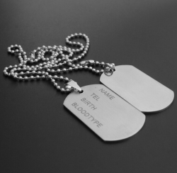 Men Jewelry Custom Dog Tag Pendant Necklaces Stainless Steel ...