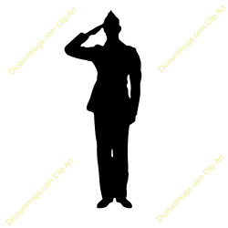 military silhouettes free graphics | Clipart 12368 soldier salute ...