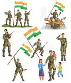 Indian Army Showing Victory of India stock vectors - Clipart.me