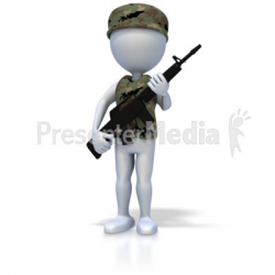 Army clipart stick - Pencil and in color army clipart stick
