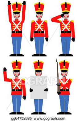 Drawing - Toy soldier. Clipart Drawing gg64752685 - GoGraph