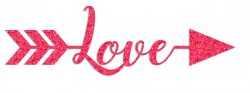 Valentine's Day Love Glitter Clipart – CuteCrafting