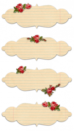 Free Printable Vintage Rose Labels ...Think these may be pretty used ...