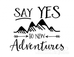 Amazon.com: Ditooms Adventure Quote Wall Decals Say Yes To New ...