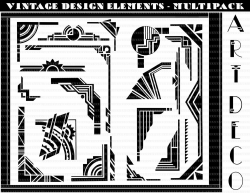 Art Deco Arrow Clipart Popular Items for Art Deco Design On Etsy ...