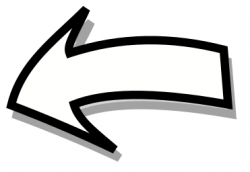 Curved Arrow Clipart Black And White - Letters