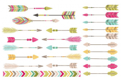 Bohemian Arrows Clipart & Vectors ~ Illustrations ~ Creative Market