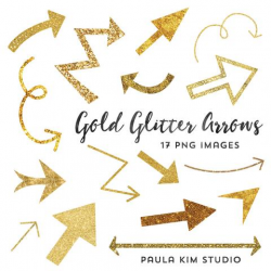 Gold Glitter Arrows – Paula Kim Studio