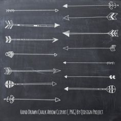 Tribal Arrow Clipart and Vectors - Hand Drawn Arrow Clip Art - Aztec ...