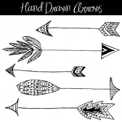 Wonderful Of Tribal Arrow Clipart Black And White | Letters Format