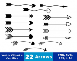 22 Arrows Clipart, Rustic Arrow Clipart, Arrow SVG, Wedding Clipart, Vector  Arrows, Arrow Graphics, Decorative Arrows, Commercial Use