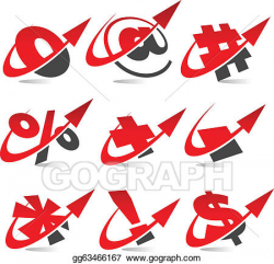 EPS Illustration - Swoosh arrow symbol icons. Vector Clipart ...