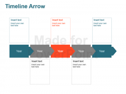 Timeline Arrow: Editable PowerPoint Template