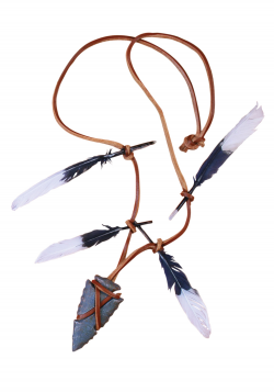 Native Warrior Necklace Arrow Head - Halloween Costumes