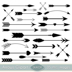 arrow shapes, doodles, graphic, variety of different arrowheads ...