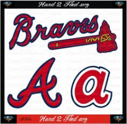 MLB Atlanta Braves Die Cut Vinyl Decal PV982 | Cricut, Silhouettes ...