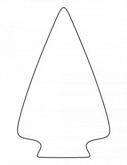 Arrowhead pattern. Use the printable outline for crafts, creating ...