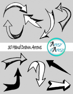 Hand drawn arrows in black color - Clip Art by Artsy fArtsy | TpT