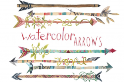 Watercolor Arrows Clip Art ~ Illustrations ~ Creative Market