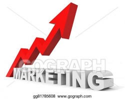 Stock Illustration - Graph up marketing arrow. Clipart gg81785608 ...