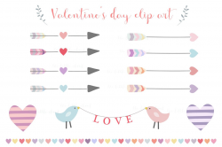 Arrows and hearts love clip art ~ Illustrations ~ Creative Market