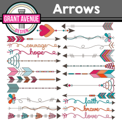 Grant Avenue Design - Tribal Arrows Clipart